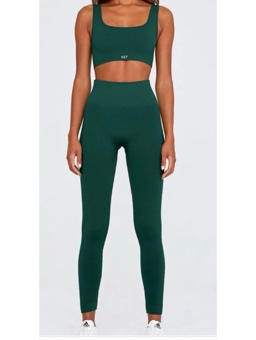 SET Active Sculptflex High-Waisted Seamless Leggings Emerald Green Small